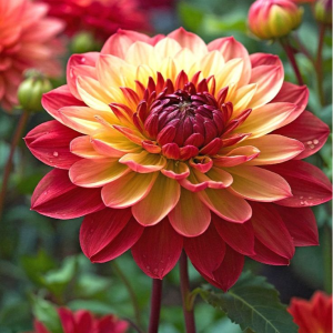 Георгин Оникс Найт купить по цене от 590р. в интернет-магазине «Посадика» с доставкой почтой в в Клинцые и по всей России – [изображение №1].