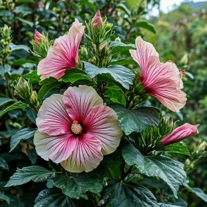 Гибискус Иден Бьюти купить по цене от 460р. в интернет-магазине «Посадика» с доставкой почтой в в Клинцые и по всей России – [изображение №1].