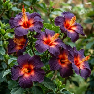 Гибискус Вивида Флэр купить по цене от 279р. в интернет-магазине «Посадика» с доставкой почтой в в Клинцые и по всей России – [изображение №1].