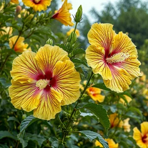 Гибискус Свит Соната купить по цене от 249р. в интернет-магазине «Посадика» с доставкой почтой в в Клинцые и по всей России – [изображение №1].