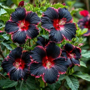 Гибискус садовый Файер Дэнсер купить по цене от 450р. в интернет-магазине «Посадика» с доставкой почтой в в Клинцые и по всей России – [изображение №1].