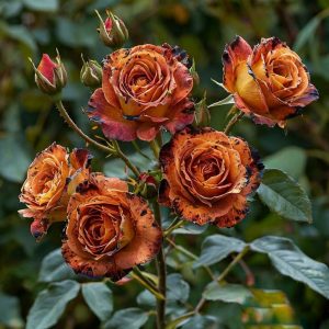 Роза плетистая Оранжевый Бриллиант купить по цене от 450р. в интернет-магазине «Посадика» с доставкой почтой в в Клинцые и по всей России – [изображение №1].